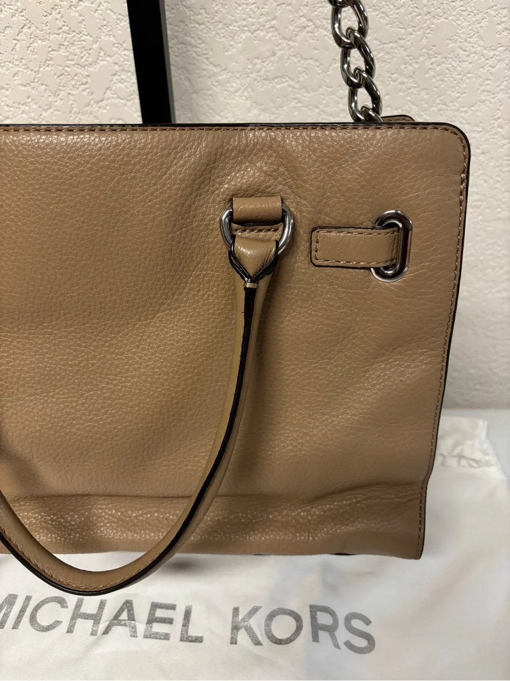 Michael Kors Tan Leather Shoulder Bag